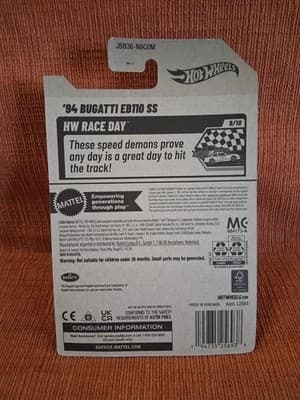Hot Wheels 2025 - '94 Bugatti EB110 SS Purple #221 HW Race Day Mainline - Thumbnail 2