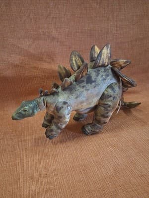 The Lost World Jurassic Park 1997 Stegosaurus 20" Long Plush Stuffed Dinosaur - Thumbnail 7