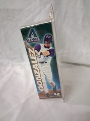 McFarlane Series 6 Luis Gonzalez Arizona Diamondbacks Home Purple Pinstripes NIB - Thumbnail 2
