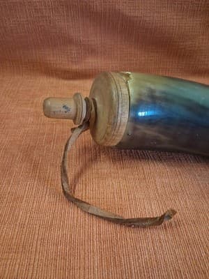 Vintage Large Viking Drinking Horn Beer Mug Tankard Norse Medieval Style - Thumbnail 4