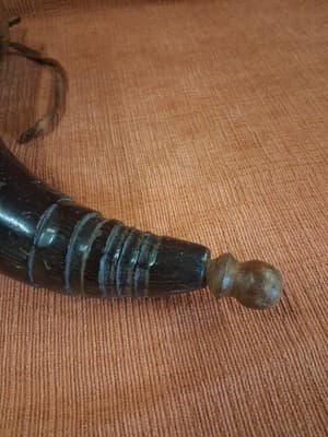 Vintage Large Viking Drinking Horn Beer Mug Tankard Norse Medieval Style - Thumbnail 11