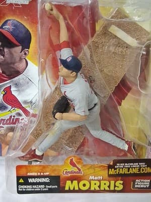 2003 MATT MORRIS ST LOUIS CARDINALS MCFARLANE SERIES 4 GRAY UNIFORM VARIANT - Thumbnail 2