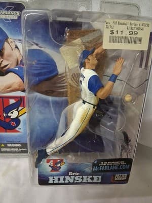 McFarlane Eric Hinske Toronto Blue Jays MLB Series 4 White Jersey Figure Variant - Thumbnail 2