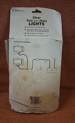 1986 Allison Clear Twin Auxiliary Lights New Old Stock Brand New In Package! - Thumbnail 4