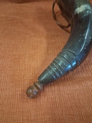 Vintage Large Viking Drinking Horn Beer Mug Tankard Norse Medieval Style - Thumbnail 3