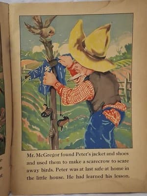 Vintage 1938 Peter Rabbit Children's Storybook - Thumbnail 8