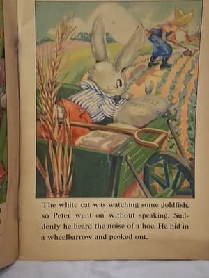 Vintage 1938 Peter Rabbit Children's Storybook - Thumbnail 9