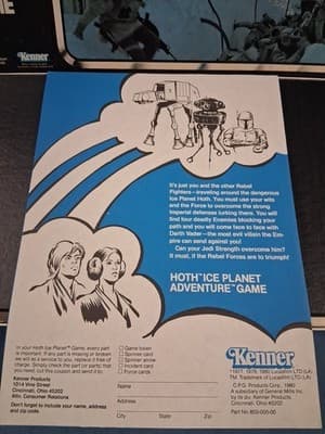 VINTAGE STAR WARS HOTH ICE PLANET ADVENTURE GAME ORIGINAL - Thumbnail 4