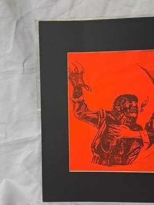 Vtg Dr Doctor Evil Stage Show Poster Frankenstein Wolfman Circus Sideshow - Thumbnail 5