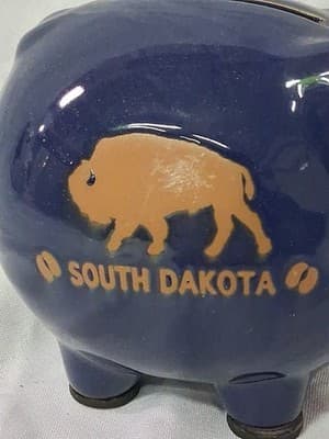 Vintage Retro Luke A Tuke South Dakota Piggy Bank - Thumbnail 2