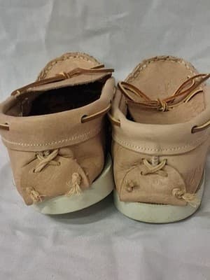 Vintage Handmade Hard Sole Slipper moccasin Size 8.5 GREAT CONDITION With Box - Thumbnail 9