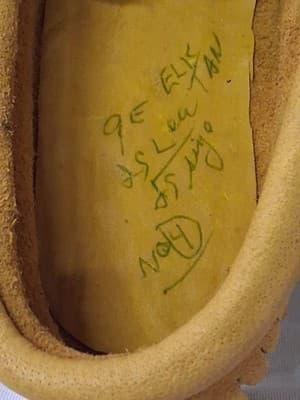 Vintage Handmade Hard Sole Slipper moccasin Size 9 GREAT CONDITION With Box - Thumbnail 5