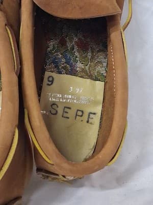Vintage Handmade Hard Sole Slipper moccasin Size 9 GREAT CONDITION With Box - Thumbnail 5