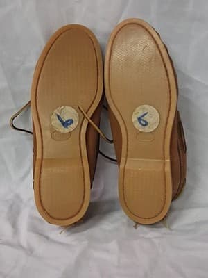 Vintage Handmade Hard Sole Slipper moccasin Size 9 GREAT CONDITION With Box - Thumbnail 7