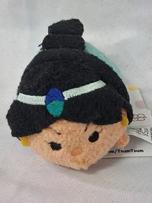 Lot Of 3 Disney Aladdin Tsum Tsum 3.5” Mini Plush Evil G Rajah Princess Jasmine - Thumbnail 3