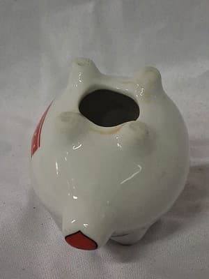 SILBERNE SOUVENIR PIGGY BANK ~ 5" X 4" X 4" ~ DON'T MESS WITH TEXAS ~ HEARTS - Thumbnail 7