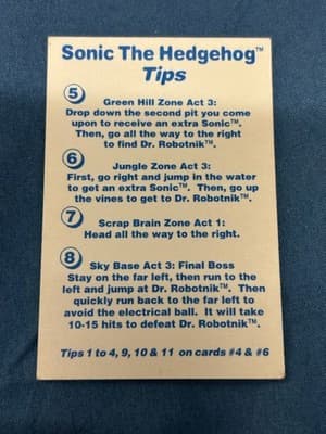 Nintendo Game Boy Trading Card Sonic Retro 5 Of 14 - Thumbnail 2