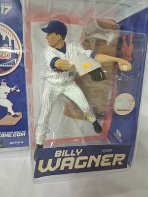 McFarlane Toys Billy Wagner Action Figure MLB Series 17 New York Mets Sealed New - Thumbnail 2
