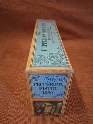 Pepperbox Pistol - 1850 Antique Avon Perfume Bottle NIB - Thumbnail 4