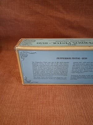 Pepperbox Pistol - 1850 Antique Avon Perfume Bottle NIB - Thumbnail 6