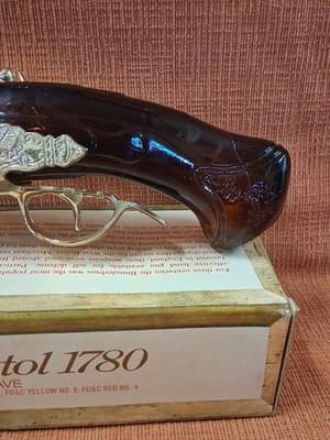 AVON Blunderbuss Pistol 1780 Wild Country After Shave Bottle Empty With Box - Thumbnail 4