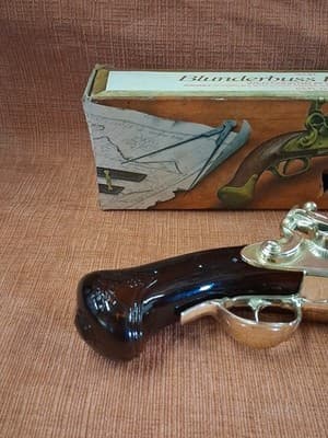 AVON Blunderbuss Pistol 1780 Wild Country After Shave Bottle Empty With Box - Thumbnail 6