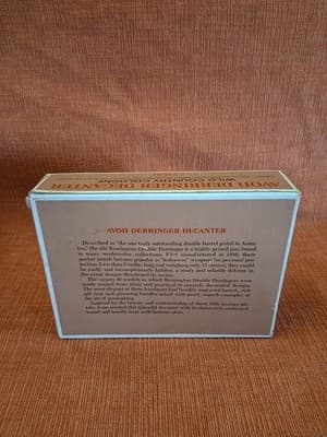 AVON DERRINGER DECANTER Deep Woods Cologne Empty In Box Double Barrel Pistol - Thumbnail 5