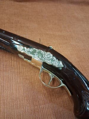 AVON Blunderbuss Pistol 1780 Wild Country After Shave Bottle Only - Thumbnail 6
