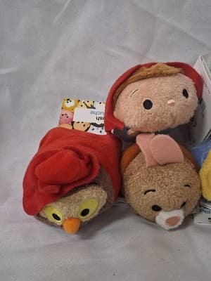 Disney Tsum Tsum ~ Sleeping Beauty Friends ~ Lot Of 7 Plushes Nwt - Thumbnail 2