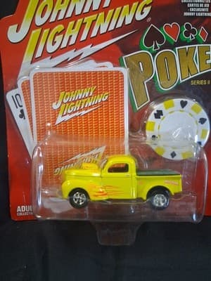 2005 JOHNNY LIGHTNING POKER SERIES II - 1941 WILLYS TRUCK YELLOW # 4 - Thumbnail 2