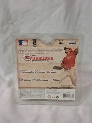 Josh Hamilton McFarlane Sports Picks Action Figure Cincinnati Reds Debut MLB 21 - Thumbnail 4