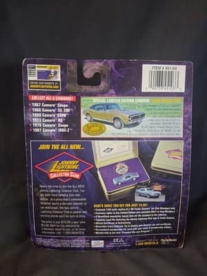 1967 CAMARO COUPE Johnny Lightning CAMARO COLLECTION SEALED Car - Thumbnail 3