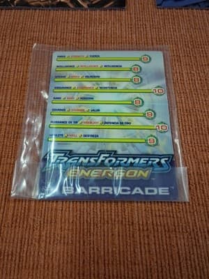 Transformers Energon (Walmart Exclusive Comic Book) + Bonus Items Mini Book Ect - Thumbnail 8