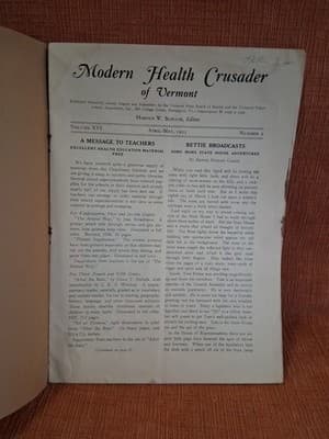 1933 Modern Health Crusader Vermont Booklet Board Health VT Pals - Thumbnail 6