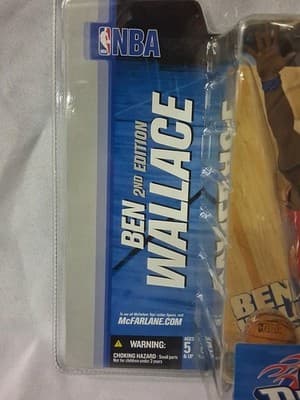 2004 McFarlane NBA - Ben Wallace Detroit Piston’s Figure - Series 7 Variant 2nd - Thumbnail 2