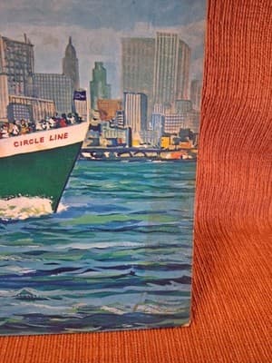 Vintage Amercas Favorite Boat Ride Circle Line Brochure Pier 83 Manhattan M6249 - Thumbnail 5