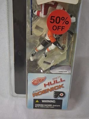 McFarlane NHL Brett Hull Detroit Red Wings Roenick Flyers 2-pack 3 inch scale - Thumbnail 2