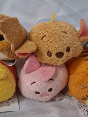 Disney Tsum Tsum Mini 3 1/2" Winnie the Pooh Piglet Owl Tigger Set Of 7 NWT - Thumbnail 4