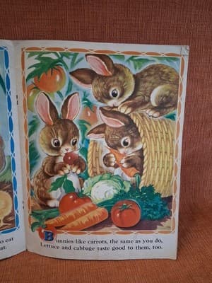 VINTAGE ANIMAL PICTURES AND RHYMES MERBILL PUBLISHING BOOK - Thumbnail 7