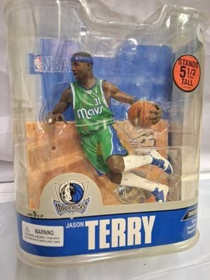 NBA McFarlane Series 13 JASON TERRY Dallas Mavericks THROWBACK CHASE VARIANT HTF - Thumbnail 2