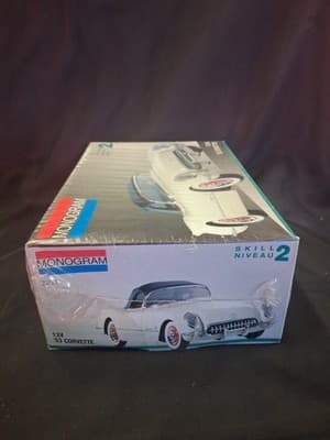Monogram '53 Corvette Model Kit #2291 1:24 Skill level 2 New Sealed Box - Thumbnail 4
