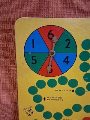Vintage Blondie & Dagwood Comics Race for the Office Game Board Working Spinner - Thumbnail 3