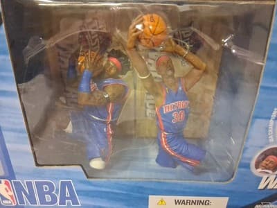 McFarlane NBA Detroit Pistons '04 NBA Champions 2 Pack Ben & Rasheed Wallace NEW - Thumbnail 2