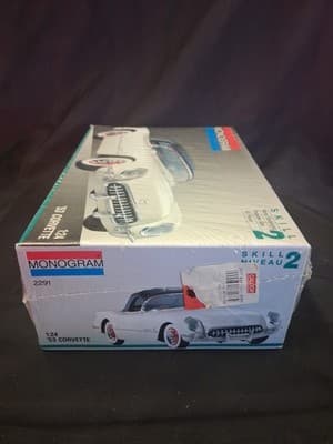 Monogram '53 Corvette Model Kit #2291 1:24 Skill level 2 New Sealed Box - Thumbnail 6