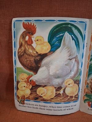 VINTAGE ANIMAL PICTURES AND RHYMES MERBILL PUBLISHING BOOK - Thumbnail 8