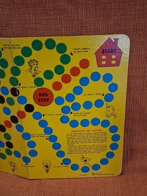 Vintage Blondie & Dagwood Comics Race for the Office Game Board Working Spinner - Thumbnail 4
