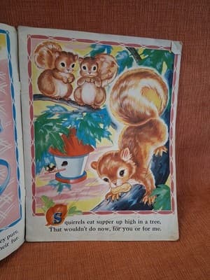 VINTAGE ANIMAL PICTURES AND RHYMES MERBILL PUBLISHING BOOK - Thumbnail 10