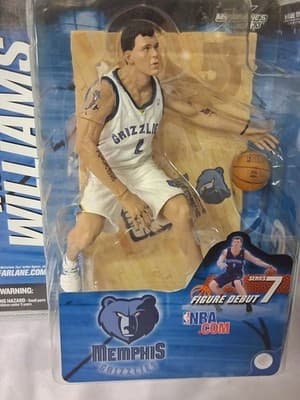 2004 McFarlane NBA Series 7 Jason Williams Memphis Grizzlies Variant Chase White - Thumbnail 2