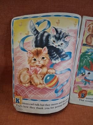 VINTAGE ANIMAL PICTURES AND RHYMES MERBILL PUBLISHING BOOK - Thumbnail 11
