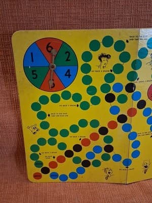 Vintage Blondie & Dagwood Comics Race for the Office Game Board Working Spinner - Thumbnail 2